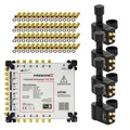 Multischalter 17/12 Multiswitch 12 Teilnehmer SAT Verteiler 3 Grad Quattro LNB