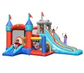 4iQ HappyHop Gryf – aufblasbares Schloss mit Trampolin und Gebläse