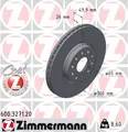 2x ZIMMERMANN Bremsscheibe 600.3271.20 für AUDI CUPRA SEAT SKODA VW
