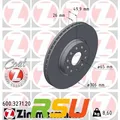 2x Zimmermann Bremsscheibe COAT Z 600.3271.20 Höhe 50 mm Lochkreis 112 mm