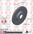 2x Bremsscheibe COAT Z ZIMMERMANN 600.3271.20 für VW GOLF 8 CD1 DA1 Variant CG5