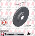 2X 600.3271.20 ZIMMERMANN Bremsscheibe für AUDI,CUPRA,SEAT,SKODA,VW