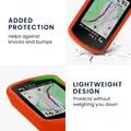 kwmobile Hülle kompatibel mit Garmin Edge Explore 2 - Silikon GPS Fahrrad Case Schutzhülle - in Orange