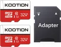 Kootion Micro SD 32 GB UHS I U1 A1 Speicherkarte Pack 2