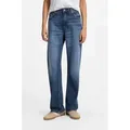 BOSS ORANGE Straight-Jeans ADA HR 13.0 Premium Damenmode High Rise, locker geschnitten blau 30