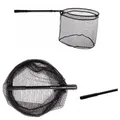 MIKADO Total Fishing Angelkescher Kescher Automatik Mikado 130cm 50/45cm - gummiertes Netz - Angeln, Automatische Stange