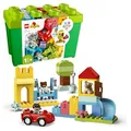 LEGO DUPLO Deluxe Brick Box - Feinmotorikspielzeug für 1+ jährige Jungen & Mädchen - inkl. 10914 Auto, Zahlensteine und Tierfiguren sowie Spielzeugaufbewahrung