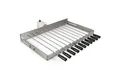 BBQ-Toro Drehspieß Edelstahl Grillaufsatz 11 Spieße 70 x 26-40 cm, Motor hinten