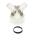 HUAREW waschmaschine abfluss adapter, Doppelanschluss für Waschmaschine, 1 1/2 Zoll Y-adapter für Geschirrspüler und Waschmaschine mit Eingangsstutzen von 19-24 mm und Abgang DN 40 Rohr