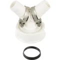 Waschmaschine Abfluss Adapter Doppelanschluss 1 1 2 Zoll Y-Adapter Grau