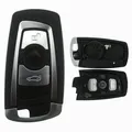 Funk Fernbedienung Gehäuse 3 Tasten Zünd Schlüssel für BMW Smartkey + Rohling