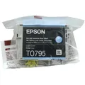Original Epson Tinten Patrone T0795 cyan hell für Stylus Photo 50 650 700 800...