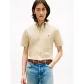 Tommy Hilfiger Kurzarmhemd LINEN BLEND SOLID grün XL
