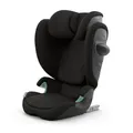 CYBEX Gold Kinder-Autositz Solution G2 Comfort, Ab ca. 3 bis 12 Jahre (100 - 150 cm), Max. 50 kg, Für Autos mit und ohne ISOFIX, Magic Black (Schwarz)