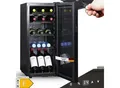 Sommertal Kühlschrank GK 60– Leiser Getränkekühlschrank mit LED, Touchscreen & Schloss kleiner Flaschenkühlschrank schwarz 60L