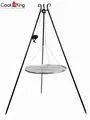 CookKing 111359 Schwenkgrill 180cm - Grillrost aus Edelstahl 80cm + Kurbel