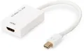 ASSMANN Aktives Mini DisplayPort auf HDMI-Kabel Adapterkabel 4K weiss BRANDNEU
