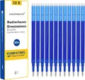 Ersatzminen, 0,7 mm, Blau, Kompatibel mit Pilot FriXion Ball & Clicker, 12 Stück