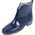 Damen-Gummistiefel ELKE navy blue/grey, Lemigo, Gr. 37 - Blau - 37