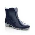 LEMIGO Damen Gummistiefeletten Kurze Gummistiefel Knöchel Regenstiefel Elke 36-42 EU (Dunkelblau, EU Schuhgrößensystem, Erwachsene, Numerisch, M, 37)