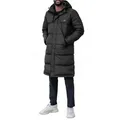 Höhenhorn Winterjacke Bannalp Herren Wintermantel für Männer Daunen Puffermantel Lang RDS-zertifiziert schwarz M