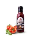Poppamies BBQ Smoky Hickory - American Style Smoky Barbecue-Sauce ohne Zusatzstoffe, ideal für Burger und Rippchen - Schärfe: 0/10-410g