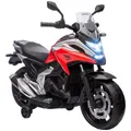 AIYAPLAY Kinder Elektro-Motorrad, 12V Kindermotorrad mit MP3, USB, LED-Scheinwerfer, Kinderfahrzeug mit Frühpädagogischen Funktionen, Trainingsrädern,
