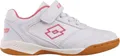 Lotto Schuhe WHIZZER K Kinder Low Top Sneaker 2600120K Weiss/Pink, Schuhgröße:28 EU