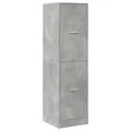 vidaXL Apothekenschrank, betongrau, 40 x 41 x 144,5 cm, Spanplatte, Apothekenschrank, Apothekenmöbel, Schrank mit Schubladen für Apotheken