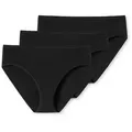 Schiesser Bikinislip "Cotton Essentials" (3er-Pack) mit perfekter Passform schwarz 42