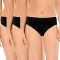 Schiesser 3P Essentials Cotton Briefs Schwarz Baumwolle 42 Damen