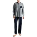 CECEBA Pyjama CECEBA Herren Pyjama blau quergestreift (1 tlg) blau 64