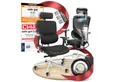 CLOUVOU Bürostuhl Ergonomisch, Schreibtischstuhl bis 150 kg - Testsieger (MasterSeat - Chefsessel für Arbeitszimmer, 4D Gaming Armlehnen), Blade Wheels, Homeoffice, Gaming Stuhl, Drehstuhl