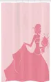 Abakuhaus Duschvorhang Badezimmer Deko Set aus Stoff mit Haken Breite 120 cm, Höhe 180 cm, Rosa Rosa Brautkleid