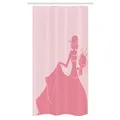 Bridal Shower Schmaler Duschvorhang Rosa Brautkleid
