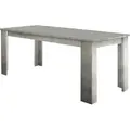 Ausziehbarer Esstisch Dkouamé, Ausziehbare Konsole bis zu 12 Sitzplätze, ausziehbare Konsole 100%  Italy, cm 160/210x90h75, Zement - Grau