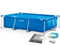 INTEX Gartenpool Frame Pool Schwimmbecken Rectangular Frame 300x200x75cm