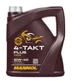 4 Liter Mannol 4 Takt Plus 10W-40 Motorradöl 4T Jaso MA2 Motoröl Roller 10W40