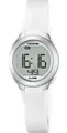Calypso Quarzuhr Digital Crush Damenuhr K5677-1 Weiss Kunststoffband 27,5 mm