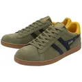 Gola Equipe II Suede-Leder khakigrün/navyblau/gelb Herren Sneaker grün 46 EU