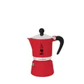 Bialetti 4961 Rainbow Caffettiera Colorata, Alluminio, Rossa, 1 Tasse, Rot