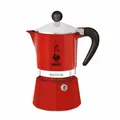 Bialetti Espressokocher Rainbow 1 Tasse Espressokanne Aluminium Rot 60 ml