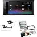 Pioneer AVH-A240DAB Autoradio Bluetooth DAB DVD USB passend für Peugeot Expert und Partner ab 2007 schwarz ohne Canbus