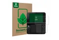 ScreenLeaf Displayschutzfolie Schutzfolie für Nintendo 3DS XL SPM7800, 2 Stück, nachhaltiger Displayschutz Schutz Folie Klar Transparent