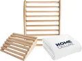 HOME DELUXE - Saunazubehör-Set RAJA inkl. Saunahandtuch - Nackenstütze - Rückenlehne