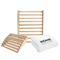 Home Deluxe - Saunazubehör-Set RAJA inkl. Saunahandtuch - Nackenstütze - Rückenlehne