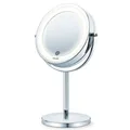 Beurer BS55 Schminkspiegel LED Tischspiegel 7x Vergroesserung Batterie 13cm