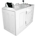 AquaVapore Sitzwanne Whirlpool Badewanne mit Tür S07WP-C-L 140x76cm