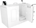 Sitzwanne Whirlpool Badewanne mit Tür S07WP-C-L 140x76cm