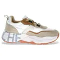 Voile blanche für Damen. 2017475 Leder Turnschuhe Club105 beige (37), 3 bis 5 cm, Schnürsenkel, Lässig